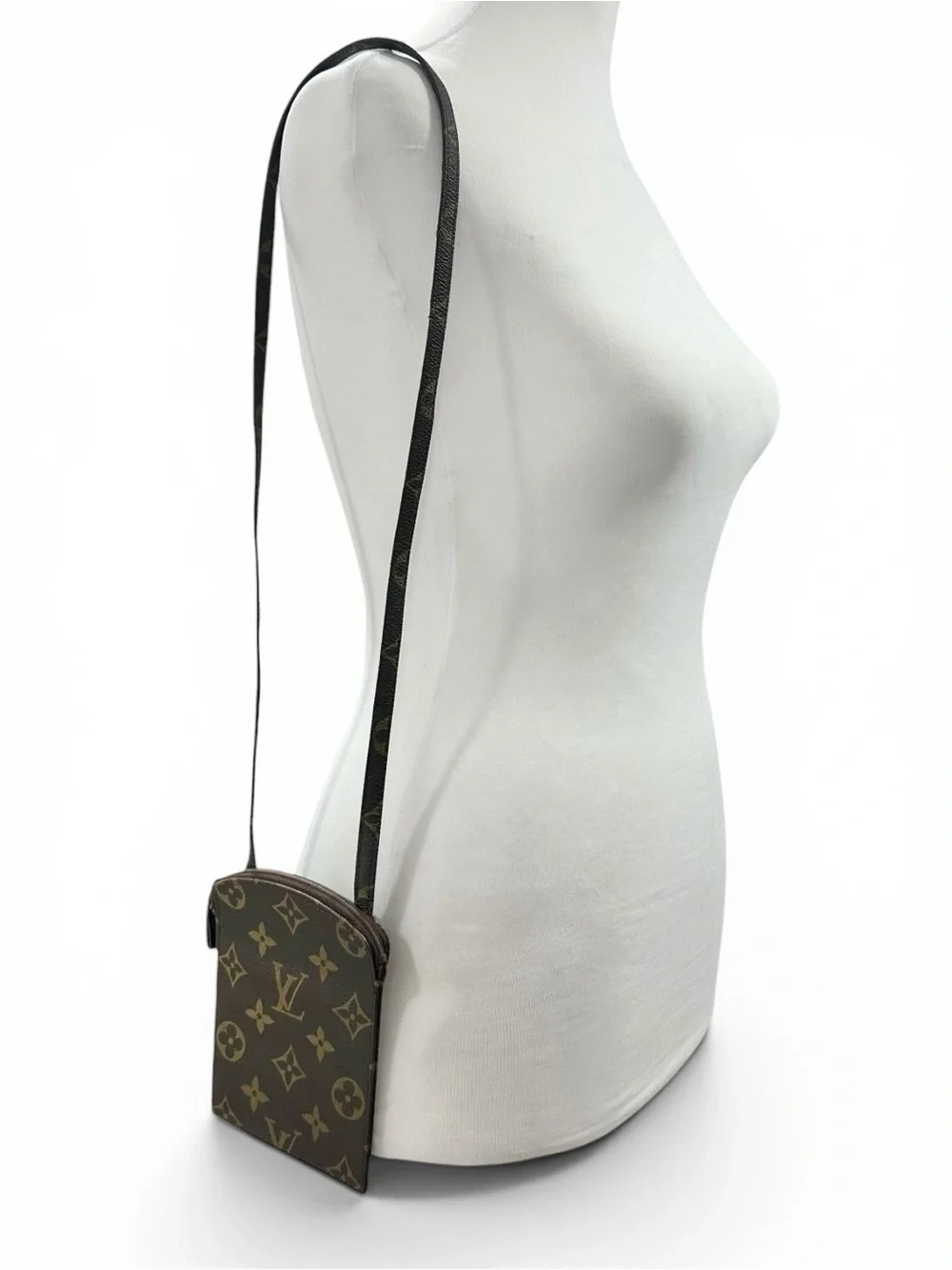 Louis Vuitton Monogram Leather Pochette Secret Vintage Shoulder Bag